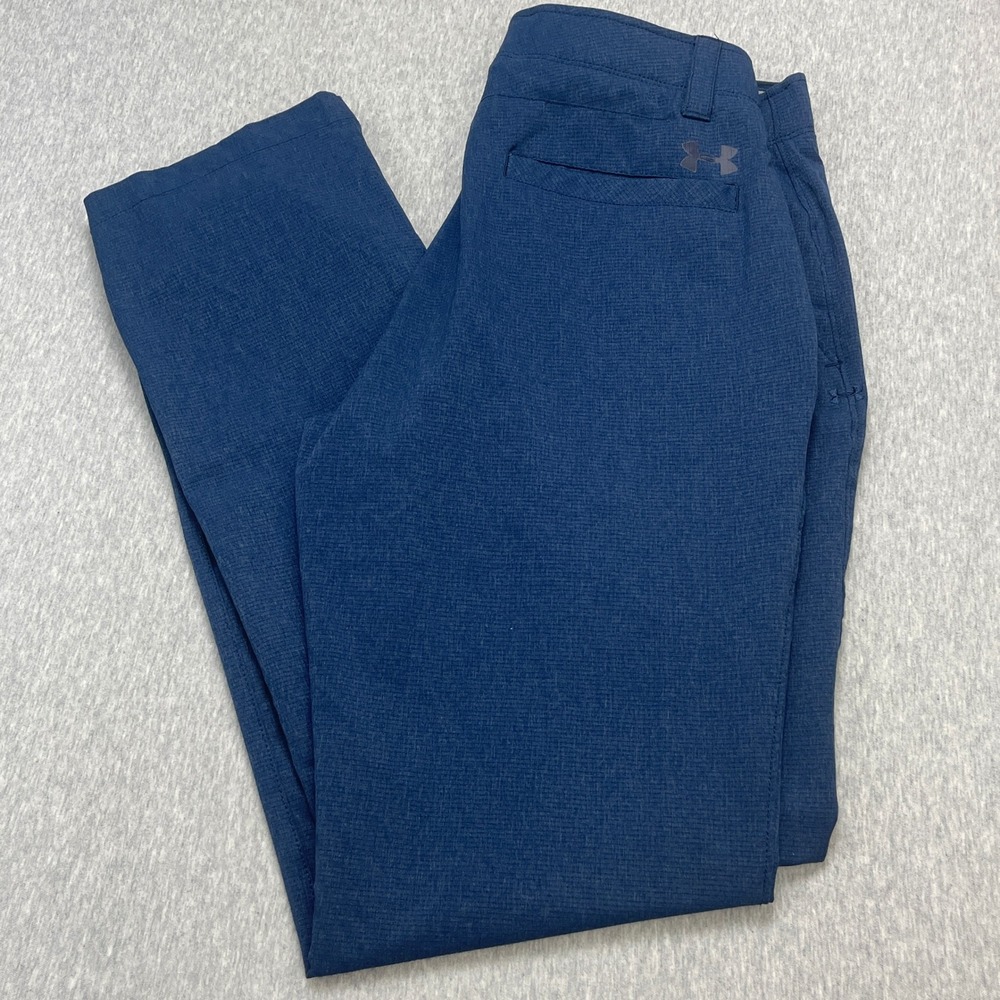 Under Armour Pants Mens 30/32 Performance Chino Blue Stretch EUC